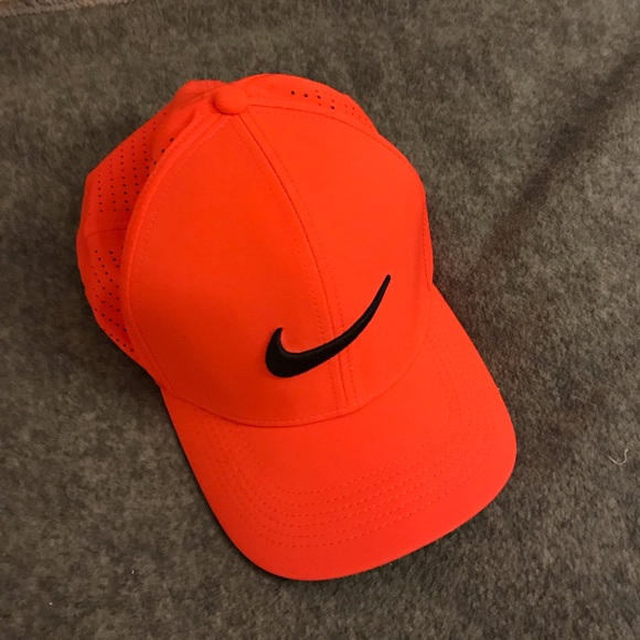 orange nike golf hat